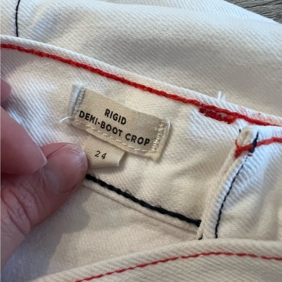 Rigid Demi Boot Crop Jeans: Red White and Blue Edition - Picture 3 of 8